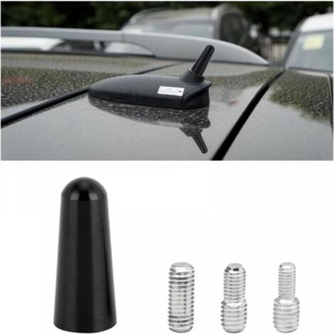 Antenne De Voiture Courte, Antenne Radio Voiture Courte Universel Amplifiée Autoradio, Stéréo Antenne De Toit à Tige Courte 3cm pour Voiture, pour avec Toutes Les Voitures Véhicule Auto (1/5)