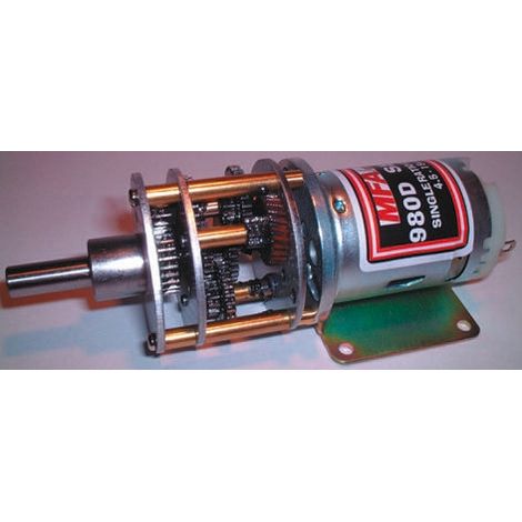 Motoréducteur CC RS PRO, 6 15 V., 7,9 W, 63 tr/min, dia. de l'arbre 6mm ( Prix pour 1 )