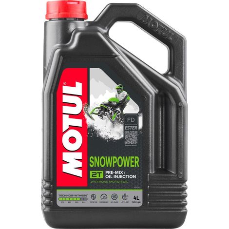 Aceite de éster Motul Snowpower 2T 4L / Motocicletas / Hasta -45°C