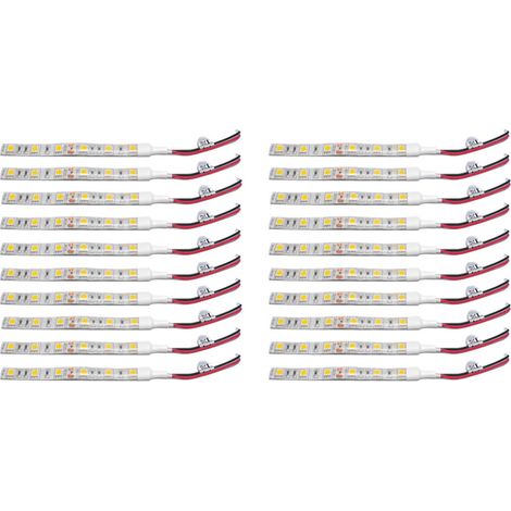 20 Stück 10 cm rote wasserdichte 5050 LED-Streifen für Auto, Boot, Wohnwagen, 12 V (1/2)