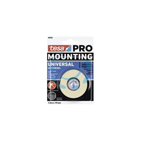 NASTRO BIADESIVO MOUNTING PRO UNIVERSALE 66958 - mm.19h. in rotoli da mt.1,5