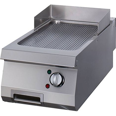 Heavy Duty Plaque de Gril - Chrome Rainuré - Simple - Prof. 70 cm - Maxima