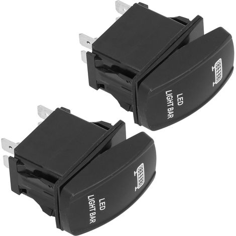 Interrupteur à bascule étanche 2 pièces ON Off pour voiture camion bateau 5 broches 12V 24V LED (1/5)