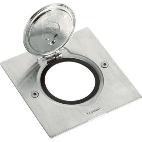 Legrand DECKELSATZ  1X2MOD INOX QUAD (089700  86X86MM IP44)