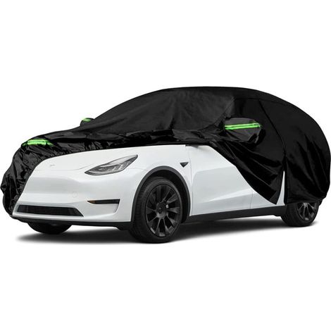 Tesla Model Y 2020–2024 Staub- und frostbeständige Autoabdeckung – wasserdicht, UV- und schneebeständig – Rundumschutz für Ihr Fahrzeug