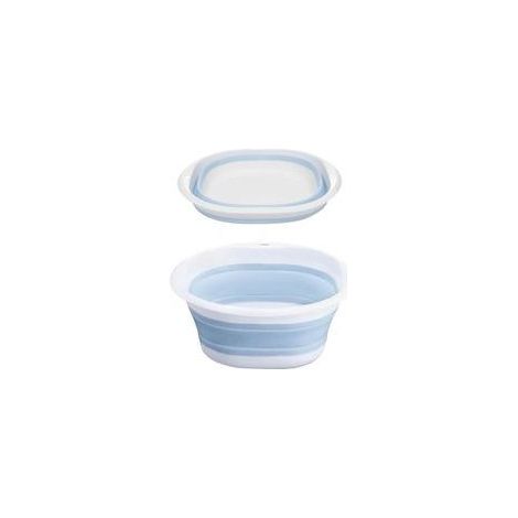 Grand Lavabo Pliable Portable en Plastique - JINFGERNE - Idéal pour Voyage, Usage Domestique et Bébé - Compact et Facile à Nettoyer (1/5)