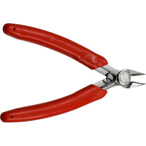 Pince Coupante en Acier Inoxydable Mini pour Fil et Perles, Rouge (1/5)