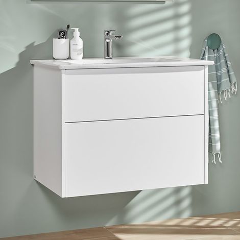 Villeroy & Boch Finero Waschtischunterschrank 80 cm mit Waschtisch, 2 Auszüge (1/5)