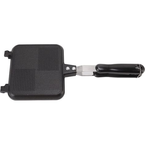 Machine à sandwichs rôtis double face, poêle amovible antiadhésive chauffante double face pour cuisine, intérieur, extérieur, fête, pique-nique, camping, ustensiles de cuisson (1/5)