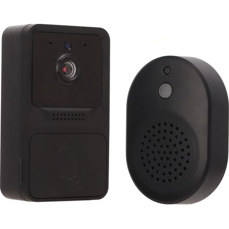 Mini sonnette intelligente 480p basse consommation, interphone vidéo sans fil, surveillance mobile, sonnette WiFi avec fonction « ding-dong ». (1/5)