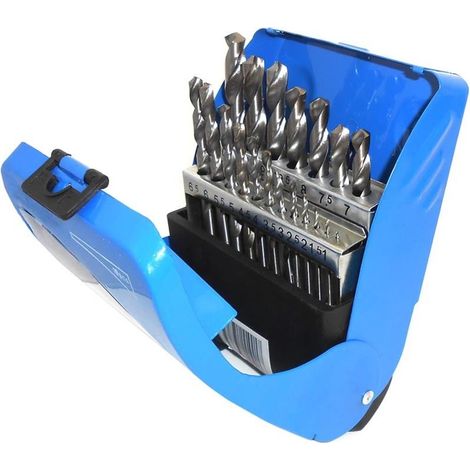 Kit 19 Punte Trapano In Metallo Lega Hss Punta Da 1 A 10 Mm Fresa Frese Forare