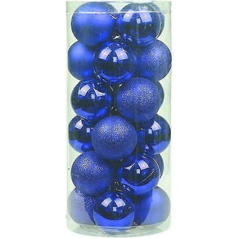 24 adornos navideños irrompibles de 6 cm para árbol de Navidad y bodas. (1/5)