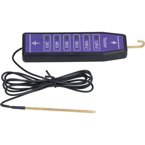 Testeur de Clôture Électrique 6 LED Étanche Portable Jusqu'à 12000V pour Ferme Jardin (1/5)
