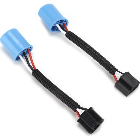 Satz mit 2 Adaptern, H4 9003 Buchse auf 9007 Stecker, Kabelbaum für Hummer H2 Scheinwerfer, 12V-24V Ersatz (1/5)