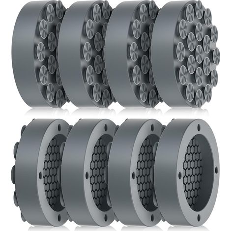 CSPARKV 8pcs Grey Anti-Vibration Pads for Washing Machine with Strong Adsorption Suction Cup Dryer Vibration Feet Rubber Feet Pad for Washing Machine (1/4)
