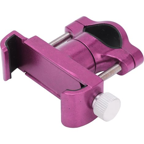 Support téléphone vélo en alliage d'aluminium robuste avec clé hexagonale pour vélos motos scooters Rose (1/5)