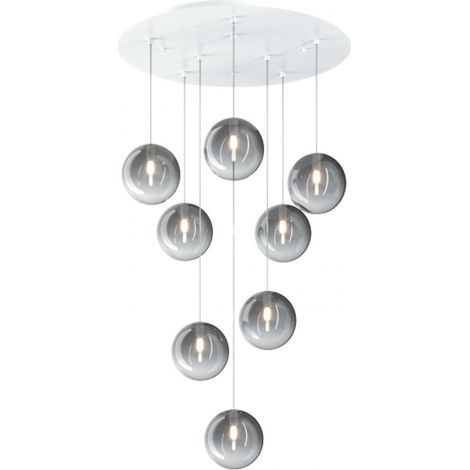 Lampadario moderno top light eclipse 1184bi s8 t fu g9 led vetro lampada soffitto