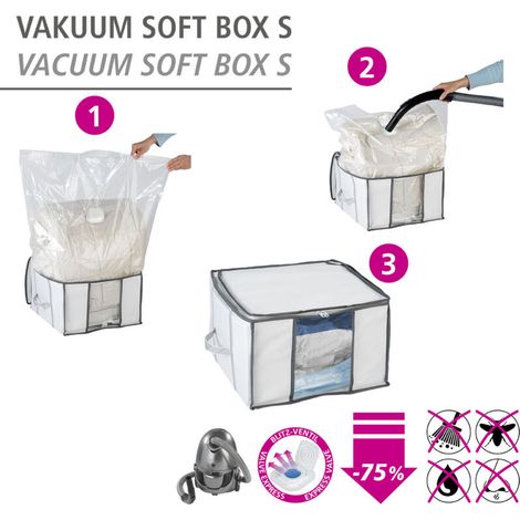 Sacs sous vide 42 litres – Réduction volume jusqu'à 75% – Protection contre humidité et poussière – Dimensions 40 x 42 x 25 cm (1/5)
