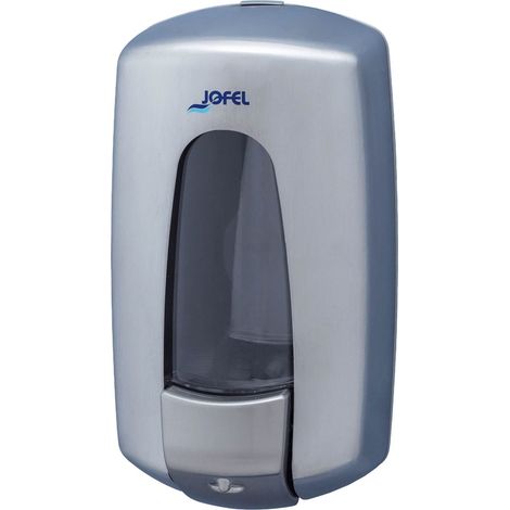 Jofel - Distributore di sapone liquido a parete, ricaricabile, capacità 0,9 l, distributore di sapone ricaricabile, valvola anticorrosione e antigoccia, corpo in acciaio inox, Aitana AC79000 (1/2)