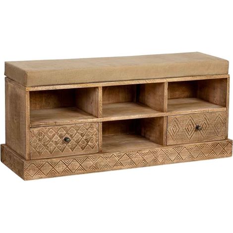 Banco de madera natural 104x33x48 (1/5)