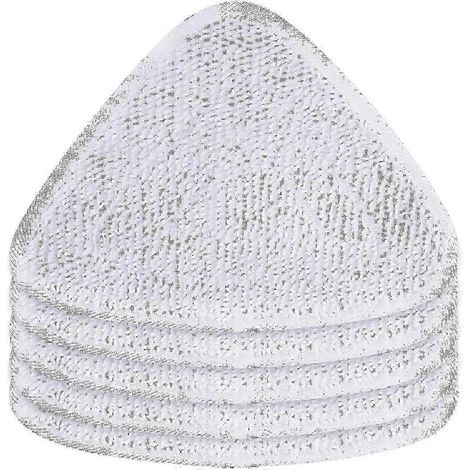 AURA Lot de 6 housses de rechange pour nettoyeur vapeur, balai à vapeur à jet chaud, pack familial de lingettes Power Pads, blanc P2025050900715 (1/5)