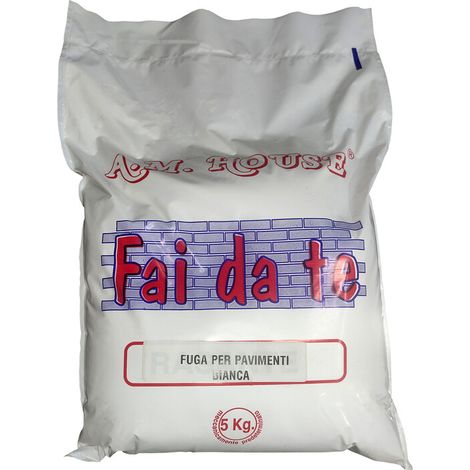 FUGA PER PAVIMENTI BIANCO DA 5 KG- 4,0 pz