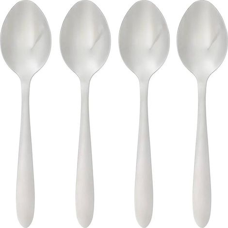 Lot de 4 Cuillères à Soupe Inox "Nevis" 19cm Argent