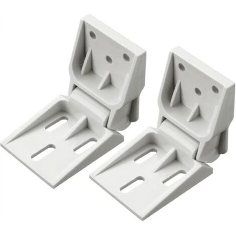 Lot de 2 charnières de congélateur en plastique compatibles avec les congélateurs Haier, charnières de porte pliantes à 3 trous