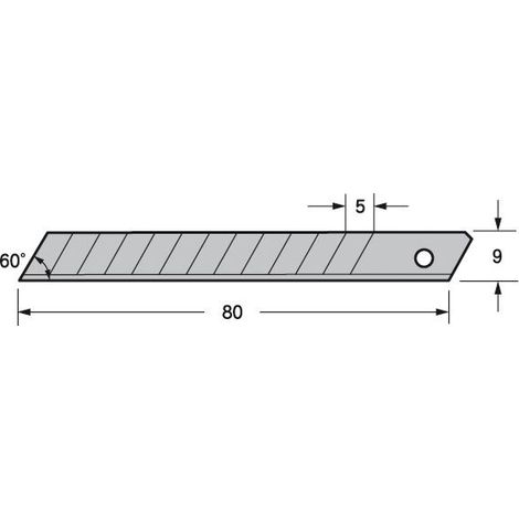 TAJIMA cuchilla p/cutter 9mm (50und) tajima mod.lcb-30 , 0BLISTER (1/3)