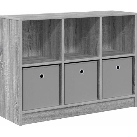 Sideboard mit Schubladen Graues Sonoma 88,5 x 27,5 x 63,5 cm vidaXL