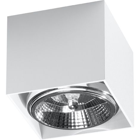 Lámparas de techo Blake blanco aluminio 1xGU10/ES111  12cm Sollux (1/5)