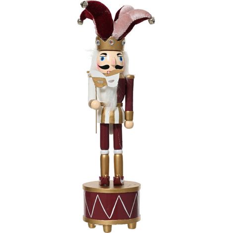 Soldatino schiaccianoci con carillon per decorazioni natalizie 30 cm (1/4)