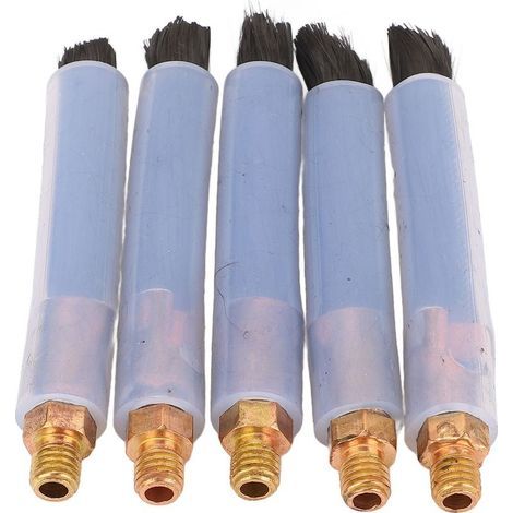 Brosses de nettoyage de perles de soudure, brosse en Fiber de tête en laiton pour le nettoyage des joints du processeur de couture de soudage M8 5 pièces (1/5)