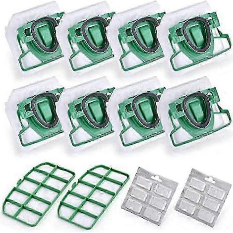 Sacs et filtres pour aspirateur : 8 sacs + 2 filtres HEPA + 12 parfums pour les modèles Vorwerk Kobold VK200 et FP200 (1/5)