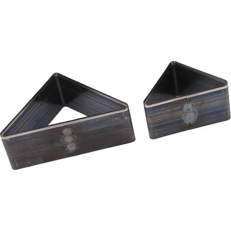 2PCS Poinçon Triangle en Cuir, Acier Alliage avec Boîte pour Travail du Cuir
