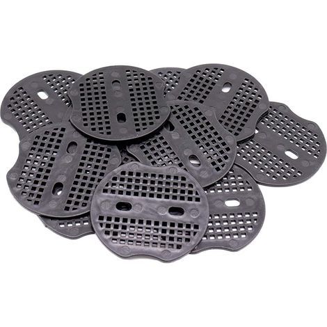 100 pièces Pièce Fixe - 6,8 6cm pour Piquets de Fixation en Acier, pour Fixer Le Tissu de Mauvaises Herbes, Les Feuilles de Sol (Noir) (1/5)