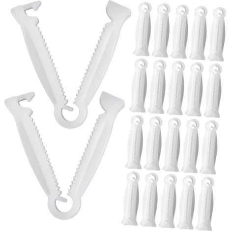 100 pièces Lot Pinces Cordon Ombilical pour Porcelets Accessoire Cochon Pratique avec Dents Antidérapantes Pince Naissance Facile à Utiliser Nés Animaux Protection Santé Porcelets (1/5)