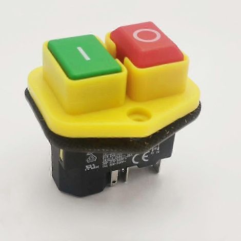 1 interrupteur à bouton Kjd17b 220v-240v 16a 5 broches (1/4)