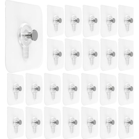 30Pcs Fixation Murale Sans Percer, Attache Cadre Sans Percer, Fixation Cadre Sans Percer, Crochet Adhesif Mural Tableau, pour Accroche Cadres Photo, Horloges, Peintures (1/5)