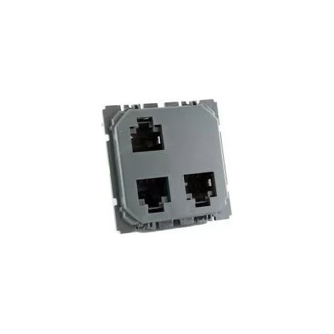 Legrand 067390 - Céliane triple RJ45 STP multimedia socket - for Optimum network