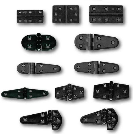 Bisagra nuova-rade semi oval resistente a la corrosión 10x4 cm (1/3)