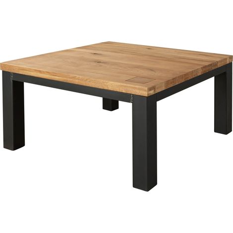 Couchtisch Wildeiche 90x90x45 natur geölt VILLANDERS 129