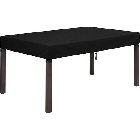 Dokon Tischplatte Abdeckung Gartenmöbel Schutzhülle 600D Oxford Schwarz (1/5)