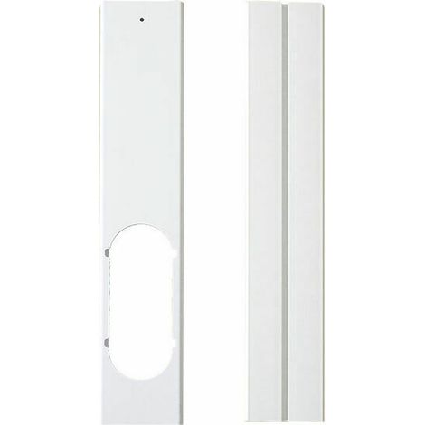 Plaque de Kit de Fenêtre Joint de Fenêtre Réglable Kit de Glissière de Fenêtre Climatiseur Portatif Plaque D'Étanchéité avec Tuyau D'Échappement pour Climatisation Mobile(2 pcs,55cm10cm) (1/5)