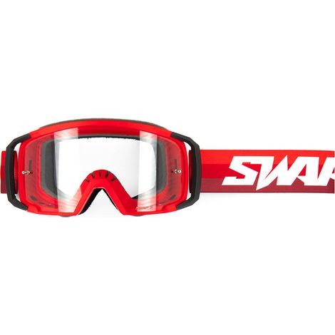 Masque Cross SWAPS SCRUB V2 - ROUGE ECRAN TRANSPARENT