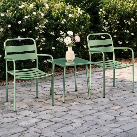 SunJet Table de jardin, table extérieure, Ensemble bistrot acier - Réf. 0PZSQULJFYI0 (1/5)