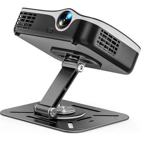 Desktop Projektorhalterung, 360° Drehbare Beamer Wandhalterung, Projektor Deckenhalterung mit 1/4 Gewinde Kompatibel mit den Meisten Projektor, Beamer Ständer für Heimkino, Spielzimmer, Büro (1/5)