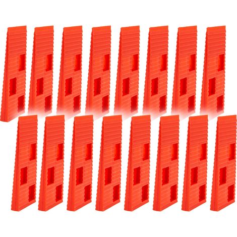 MASTERPROOF PROFESSIONAL Unterlegkeile Ausgleichskeile Montagekeile 1 - 6 mm, 16 Stück, mit Kerbe (1/3)