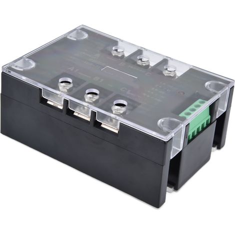 Régulateur de tension à thyristor triphasé à semi-conducteurs, dispositif de contrôle de gradation thermique 380VACTSR-20WA-S sans dissipateur thermique (1/5)