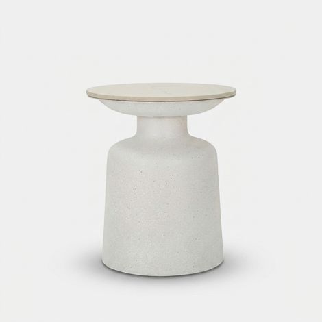 Table blanc fusé cm ø 40x47 (1/4)